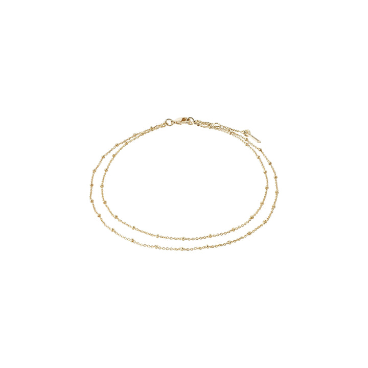 ELKA 2-IN-1 ANKLE CHAIN Jewelry PILGRIM GOLD PLATED 