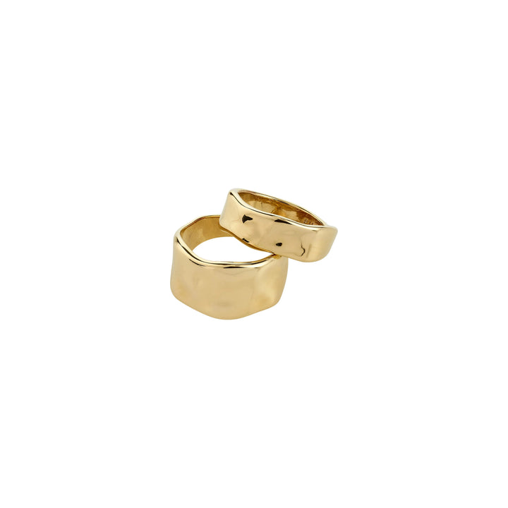 EMBER RINGS SET Jewelry PILGRIM GOLD PLATED 