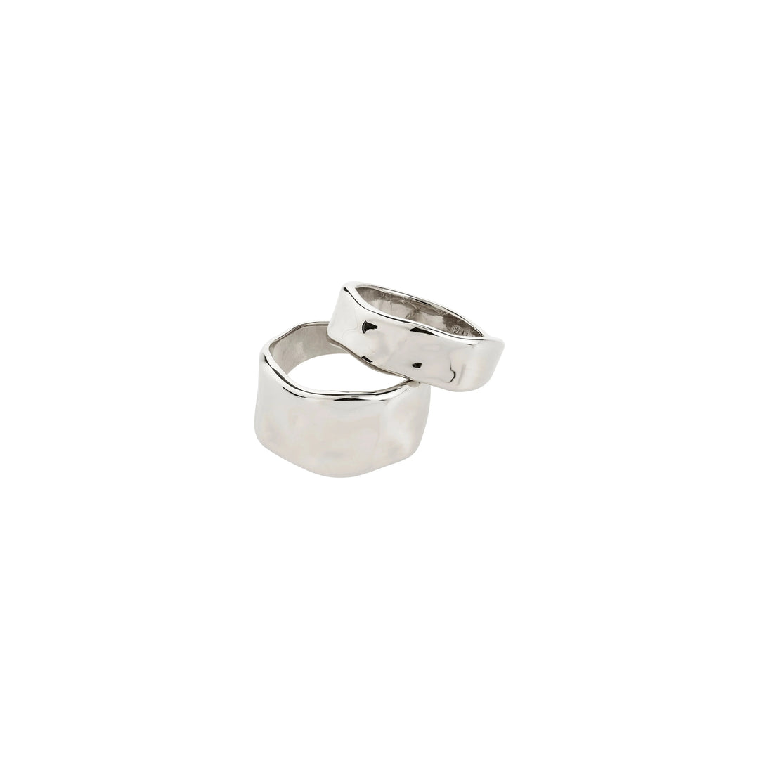 EMBER RINGS SET Jewelry PILGRIM SILVER PLATED 