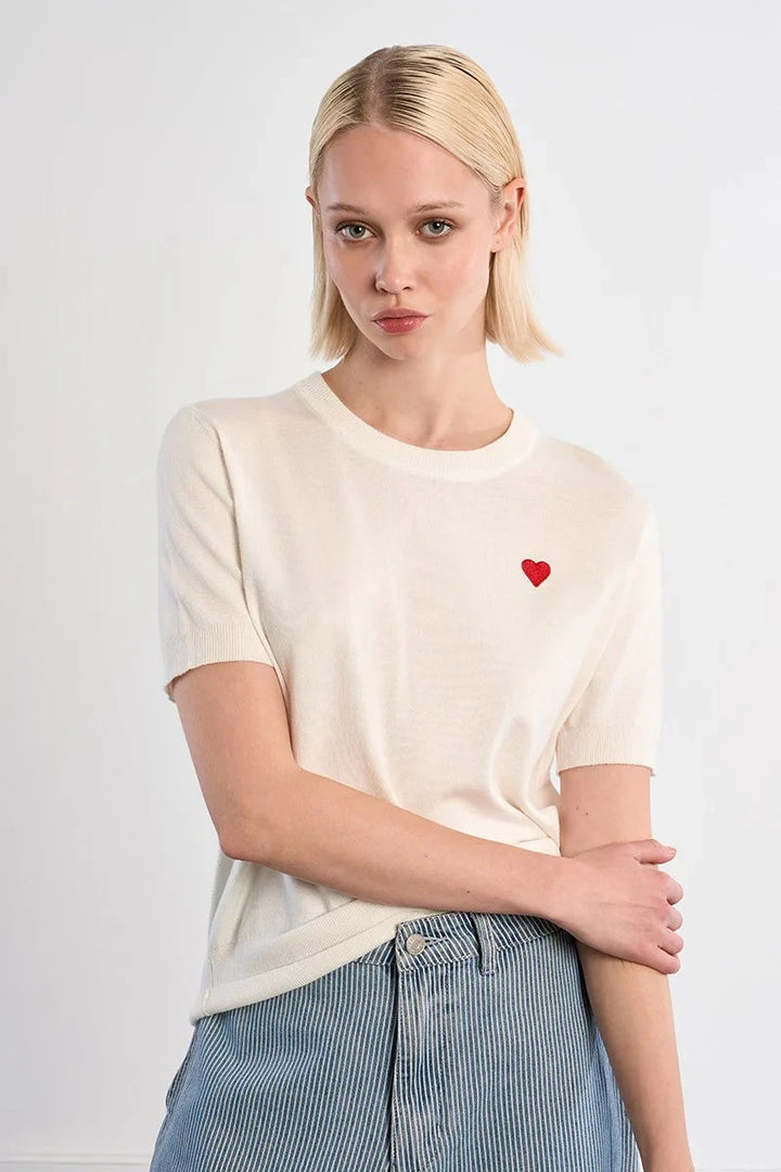 EMMA TOP T-Shirt MOLLY BRACKEN XS OFF WHITE 