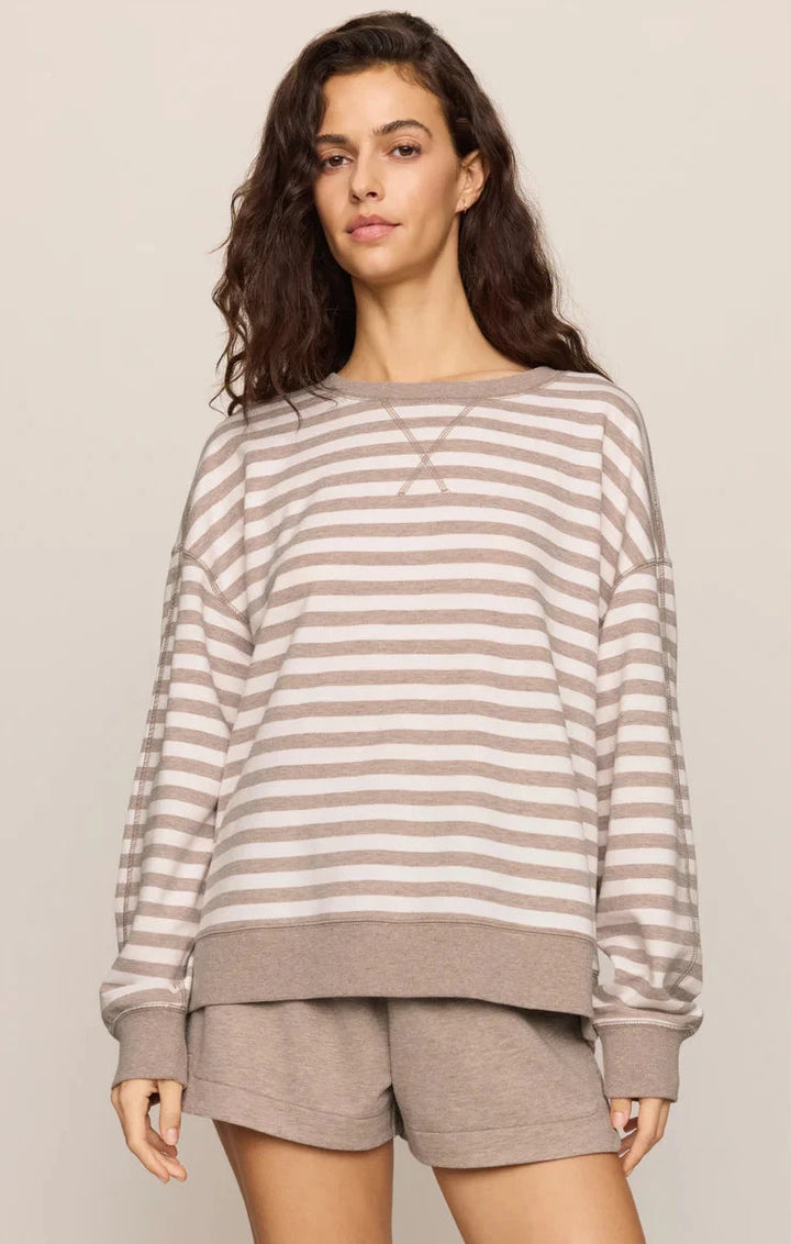 EVERYDAY STRIPED CREW SWEATER Z SUPPLY 