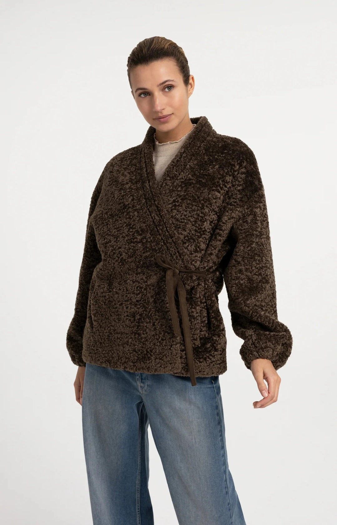 FAUX FUR WRAP JACKET JACKET YAYA 