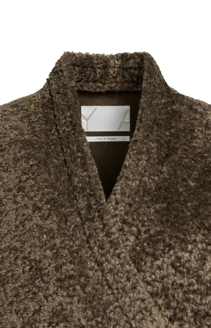 FAUX FUR WRAP JACKET JACKET YAYA 
