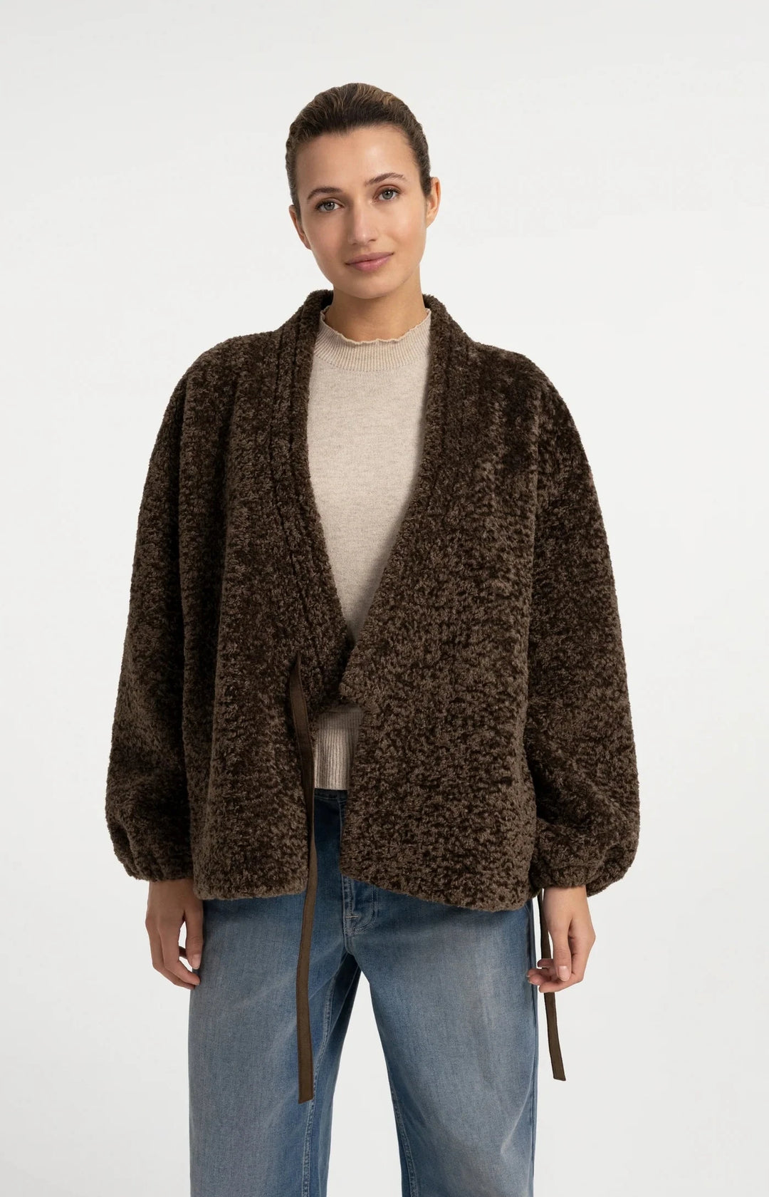 FAUX FUR WRAP JACKET JACKET YAYA 
