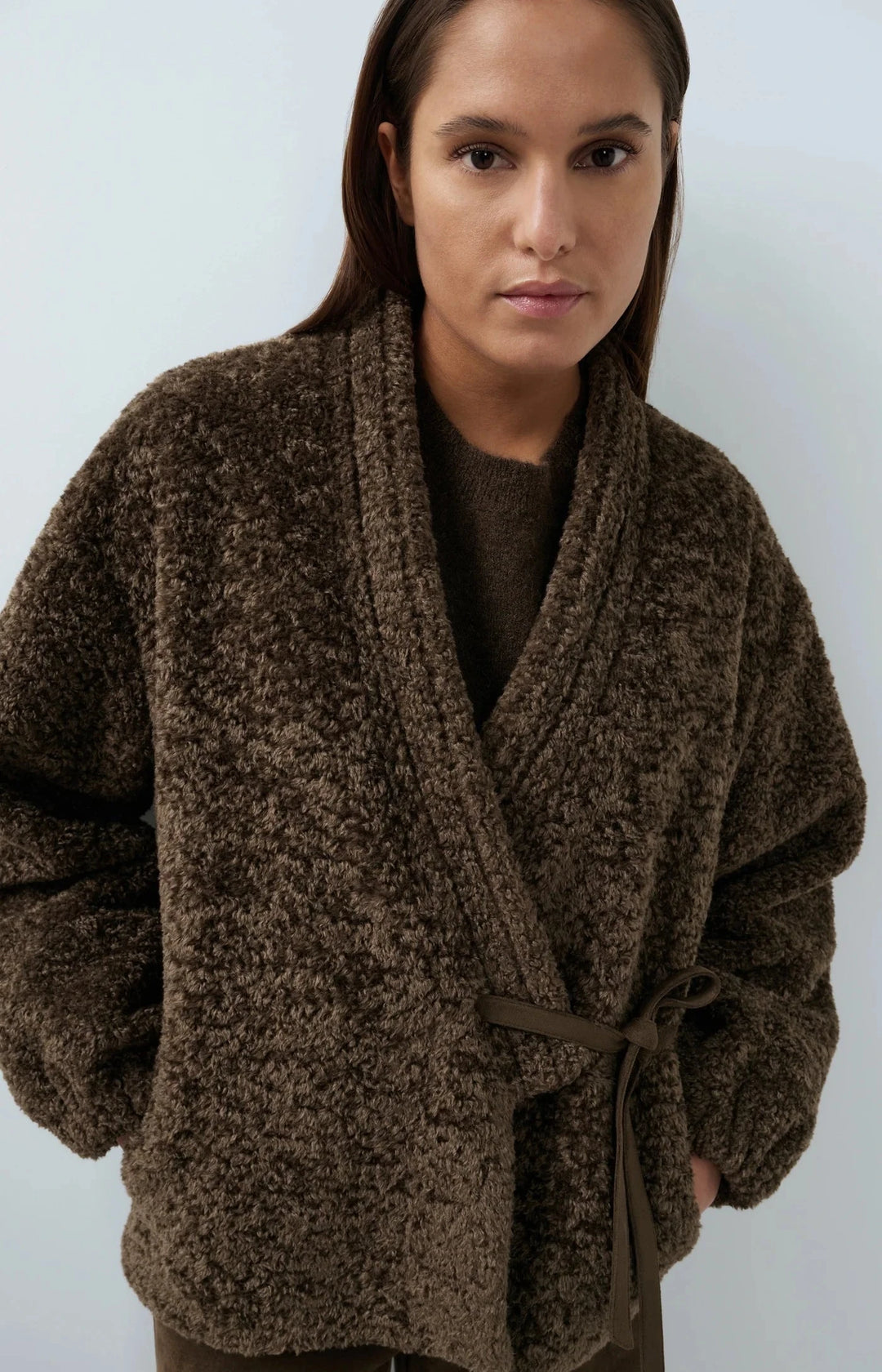 FAUX FUR WRAP JACKET JACKET YAYA 