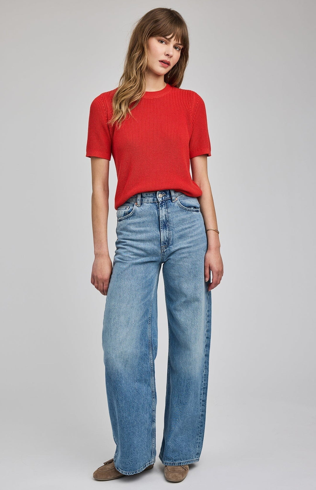 FAYE KNIT TOP TOP GENTLE FAWN 