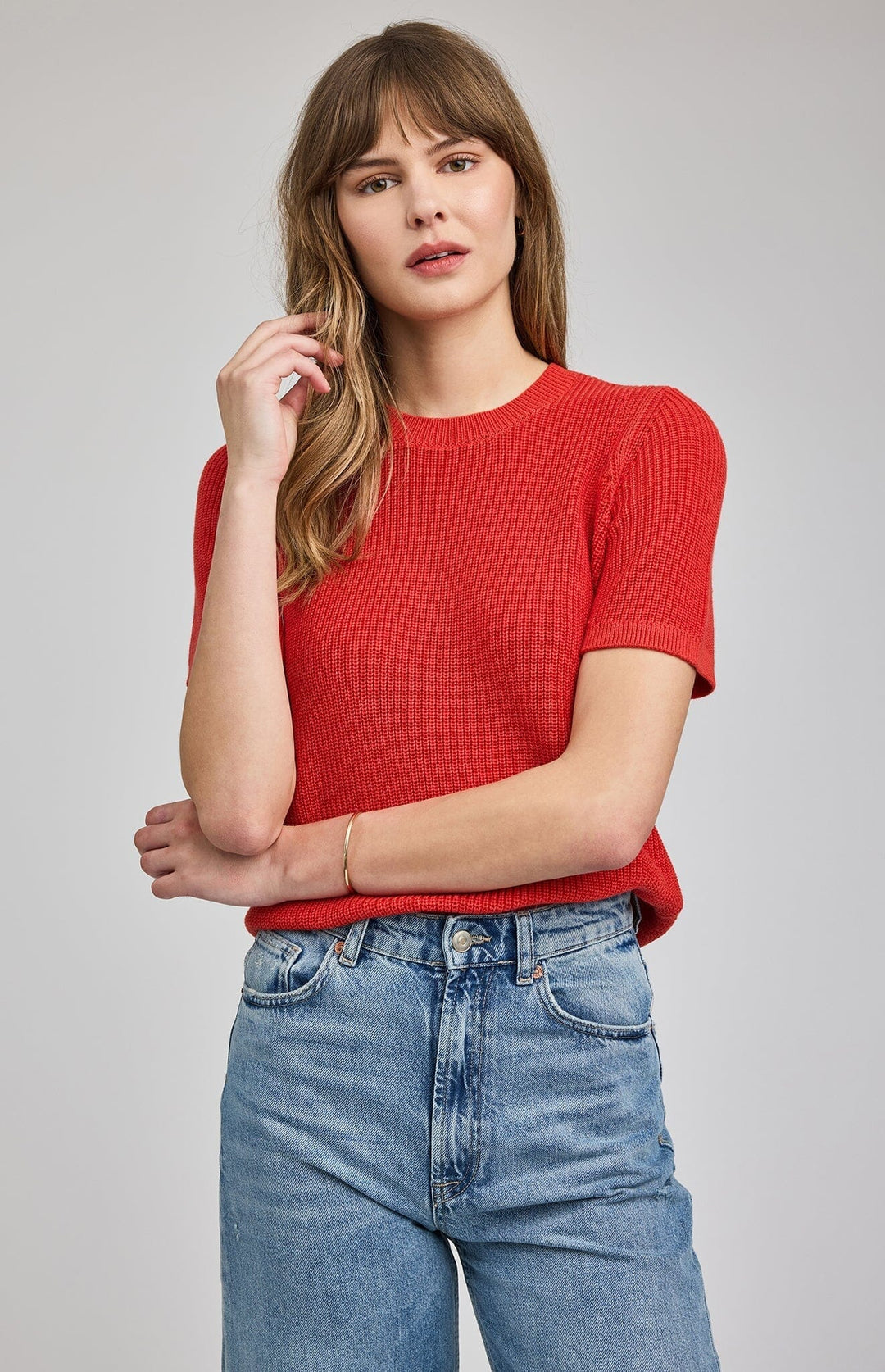 FAYE KNIT TOP TOP GENTLE FAWN 