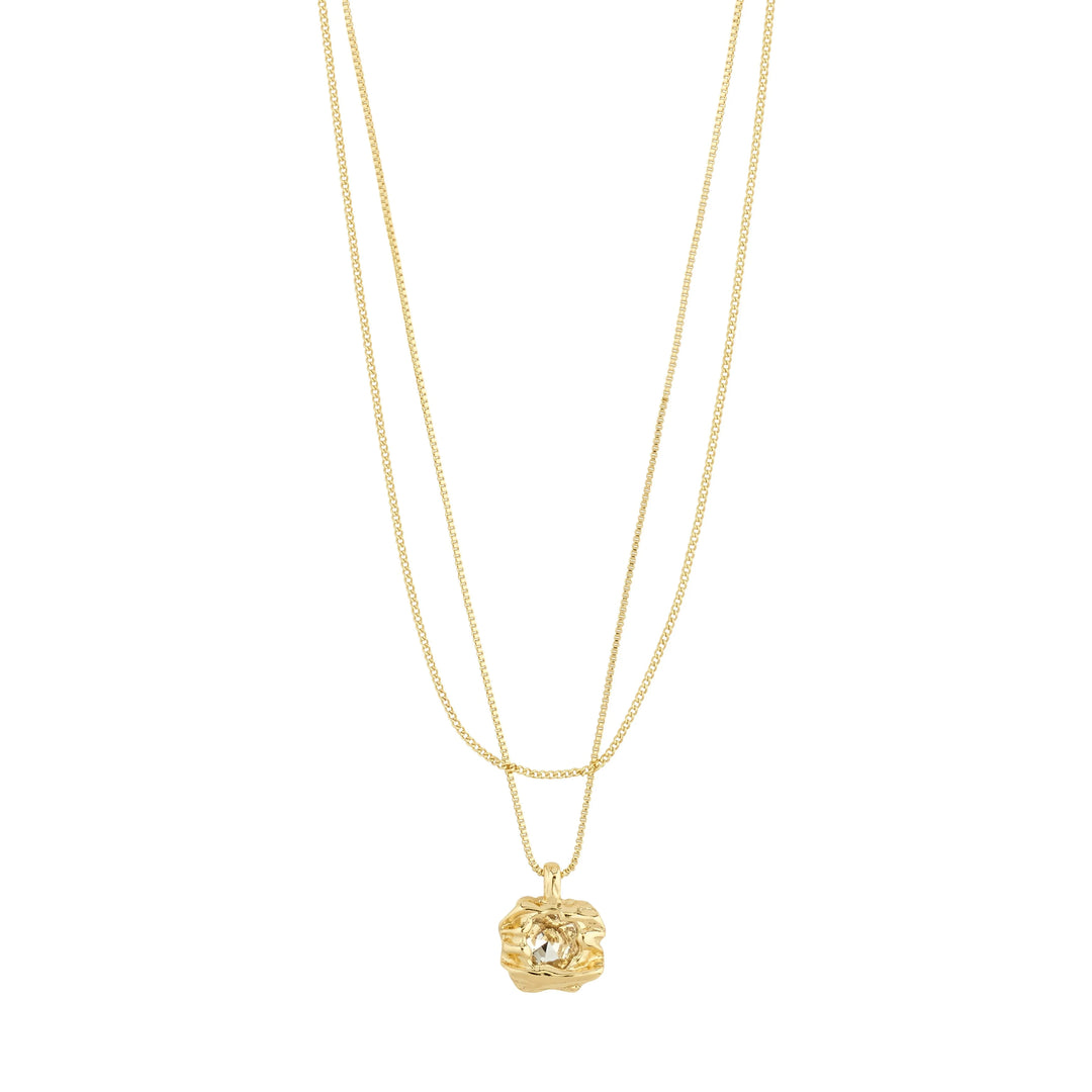 FEEL 2-IN-1 NECKLACE Jewelry PILGRIM GOLD PLATED 