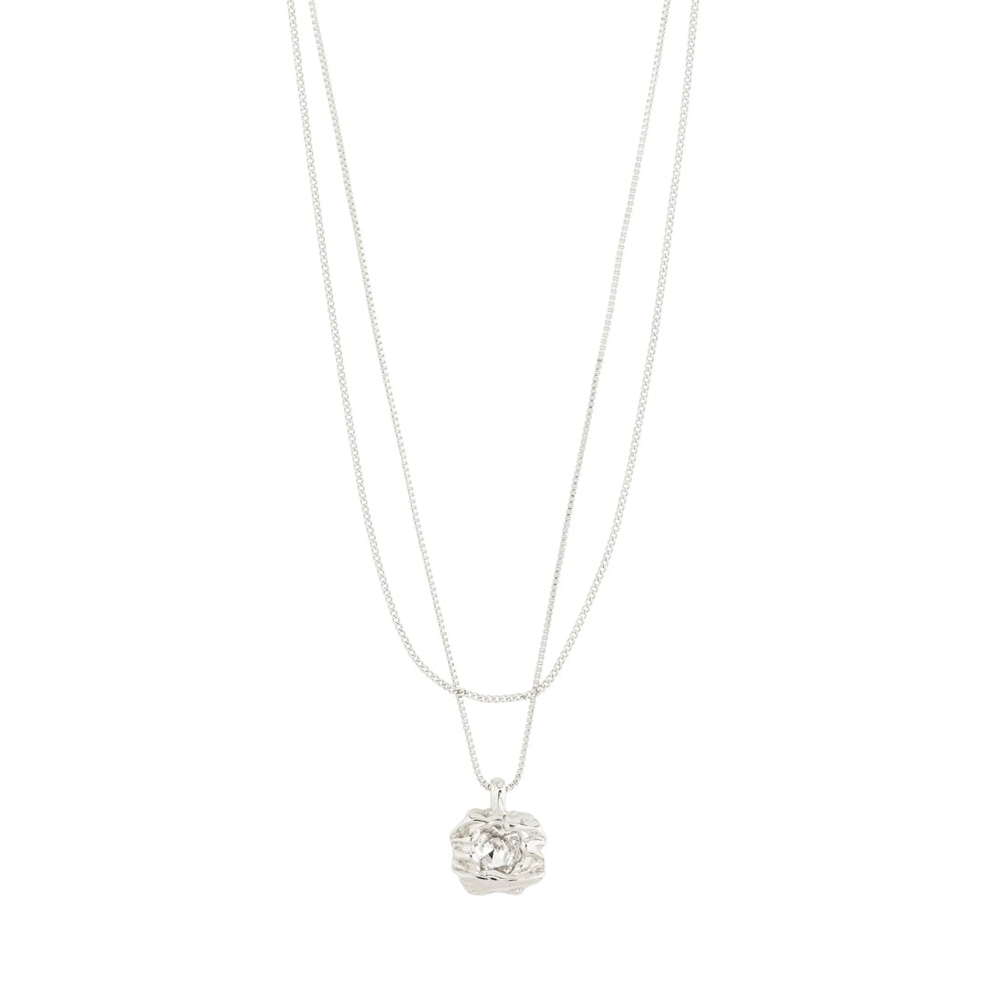 FEEL 2-IN-1 NECKLACE Jewelry PILGRIM SILVER PLATED 