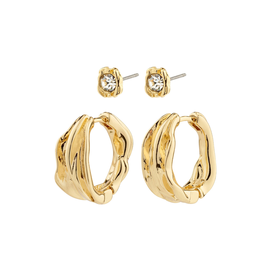 FEEL EARRING SET Jewelry PILGRIM GOLD PLATED 