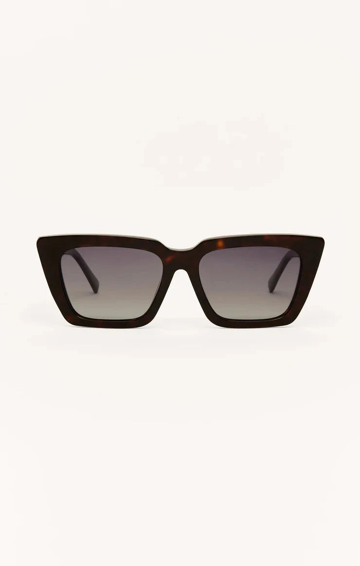 FEEL GOOD SUNGLASSES ACCESSORIES Z SUPPLY DARK TORT 