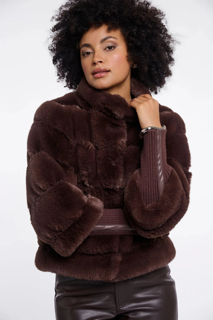 FELINE JACKET RINO &amp; PELLE XS COFFEE ROAST 