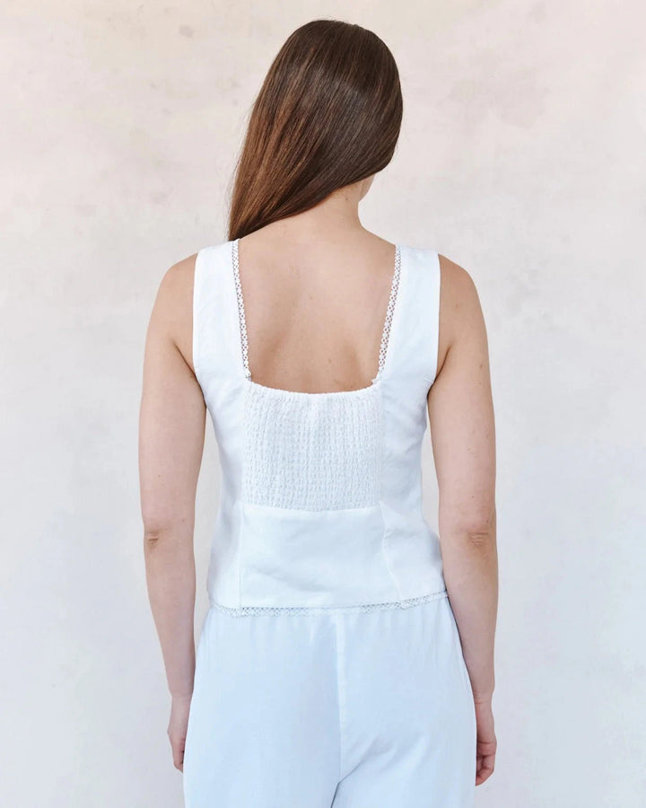 FITTED SMOCKED BACK TOP top BELLA DAHL 