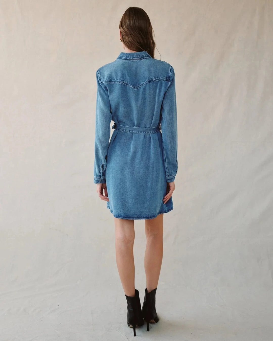 FLAP POCKET BELTED SHIRT DRESS Dress BELLA DAHL 