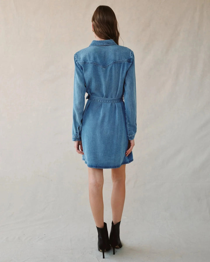 FLAP POCKET BELTED SHIRT DRESS Dress BELLA DAHL 
