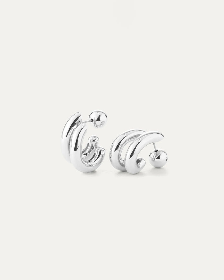 FLORENCE EARRINGS Jewelry JENNY BIRD SILVER 