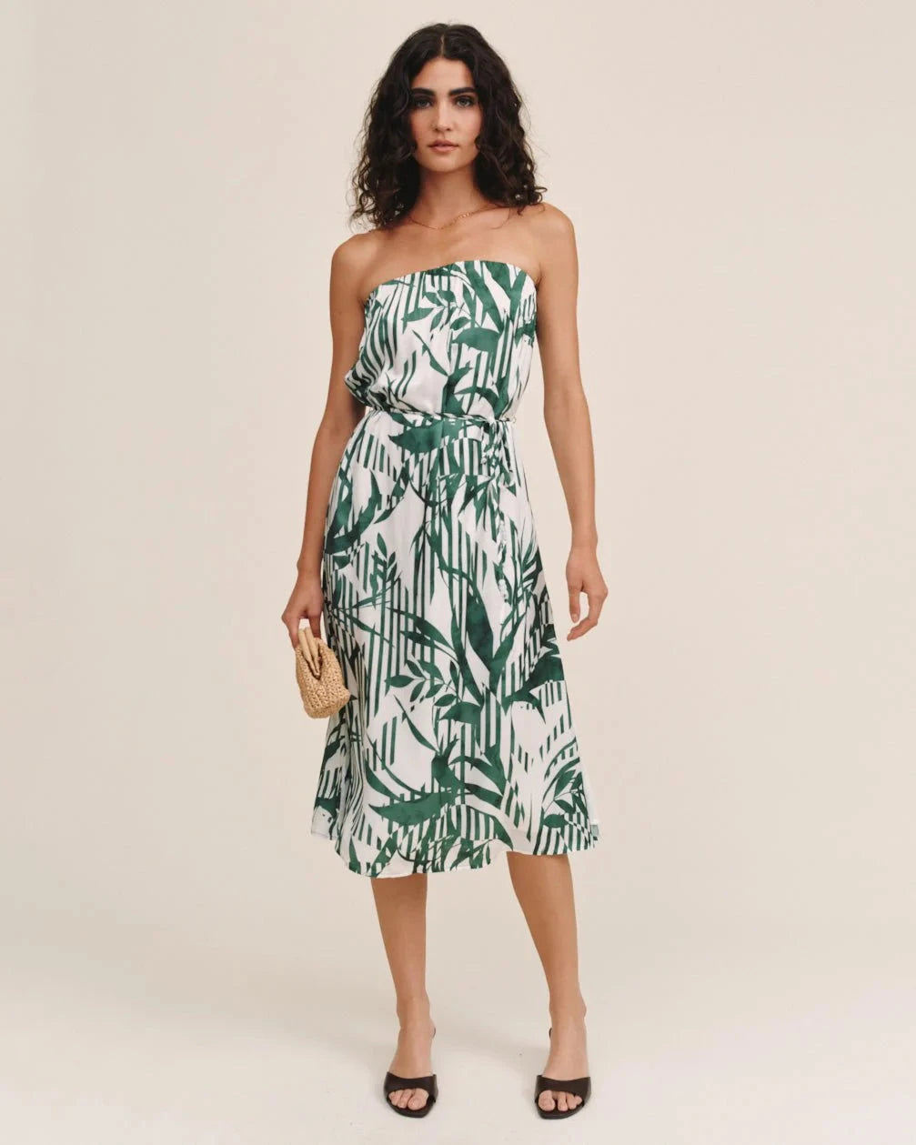 FLOWY STRAPLESS MIDI DRESS Dress BELLA DAHL 