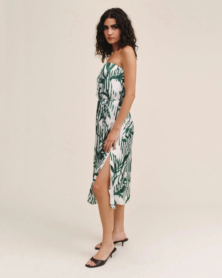 FLOWY STRAPLESS MIDI DRESS Dress BELLA DAHL 