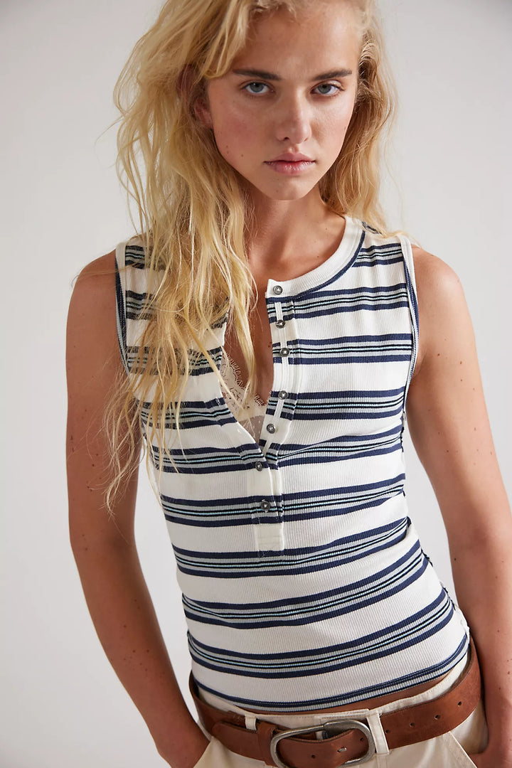 JAMIE HENLEY STRIPED TANK