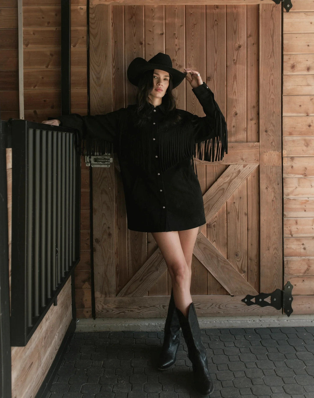FRINGE JACKET DRESS JACKET BRUNETTE THE LABEL 