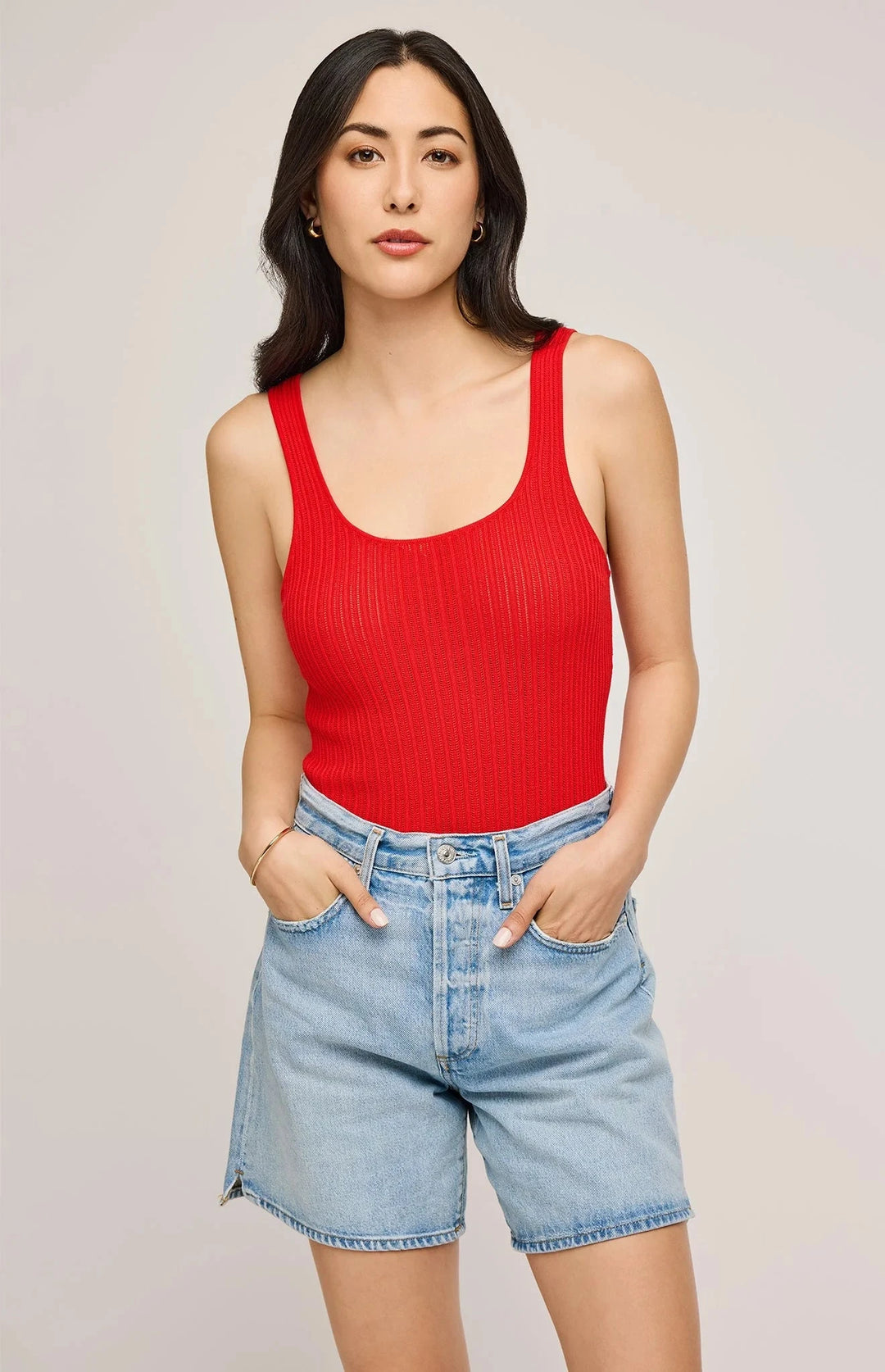 GALA TANK TOP GENTLE FAWN XS RED 
