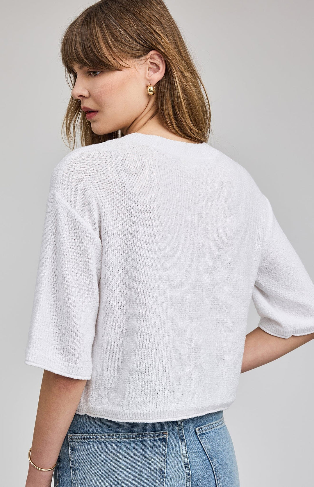 GENEVIEVE CARDIGAN TOP GENTLE FAWN 