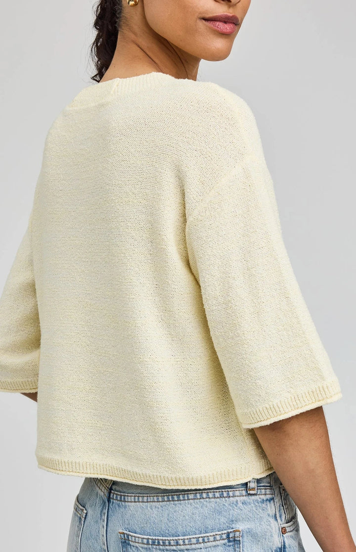 GENEVIEVE CARDIGAN TOP GENTLE FAWN 