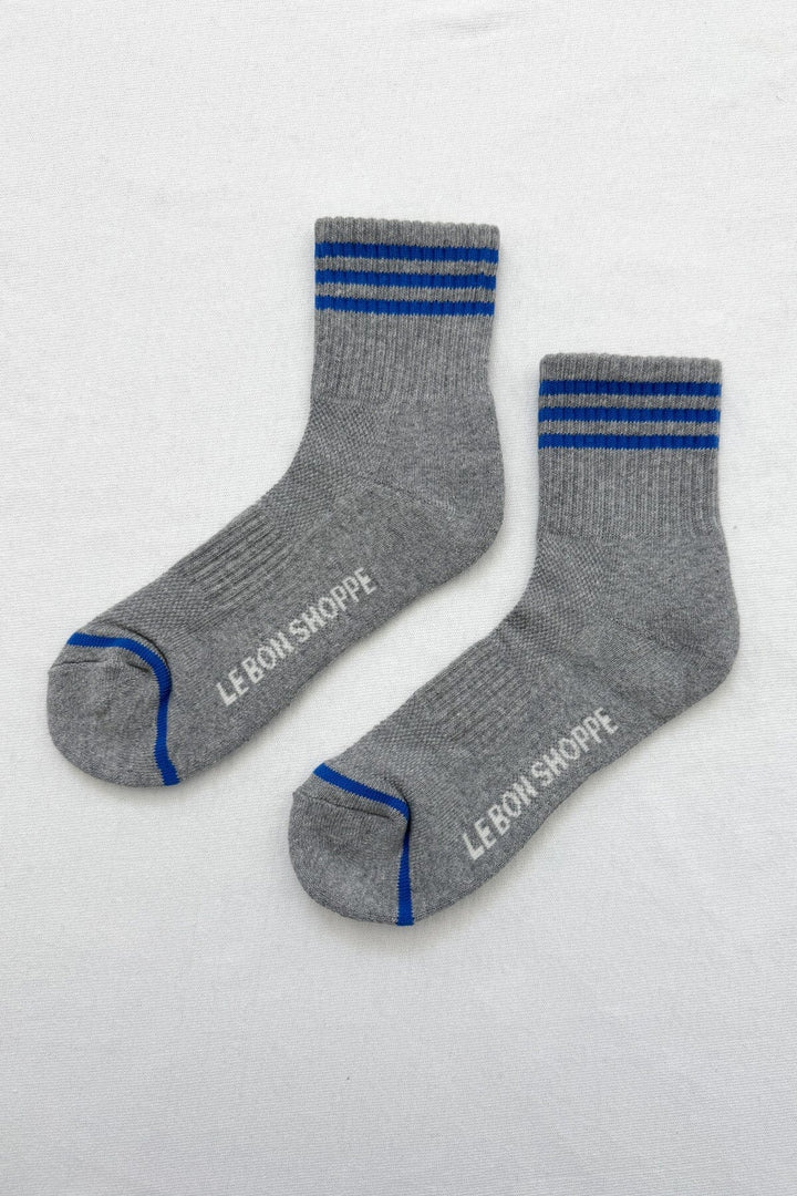 GIRLFRIEND SOCKS - GREY Socks LE BON SHOPPE 
