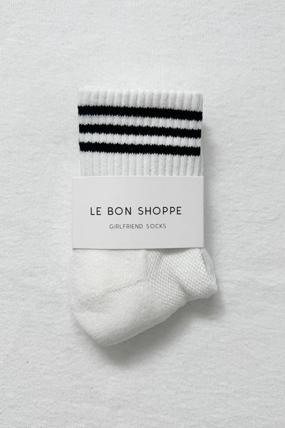 GIRLFRIEND SOCKS - WHITE Socks LE BON SHOPPE 