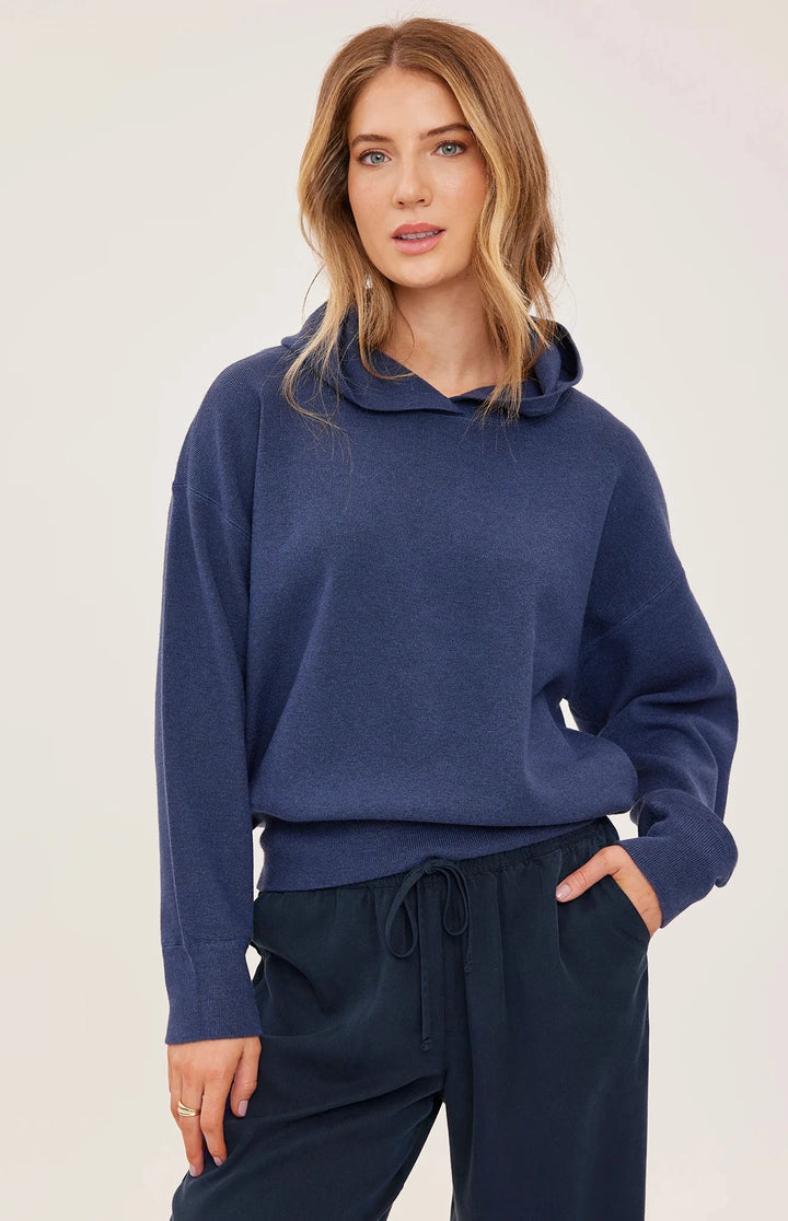 GRAYSON SWEATSHIRT SWEATER GENTLE FAWN XS HEATHER NAVY 