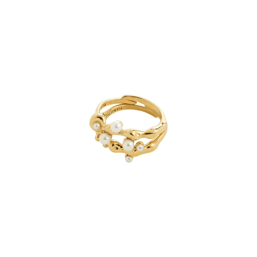HADLEY RING SET Jewelry PILGRIM GOLD PLATED 