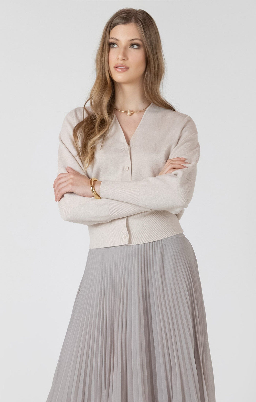 HAISLEY TOP Cardigan BLACK TAPE 