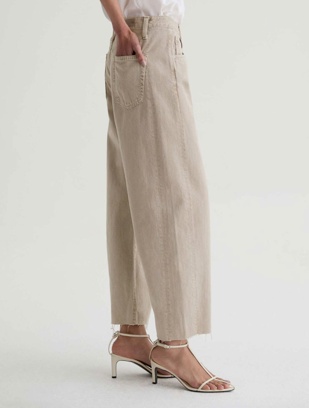 HATTIE CROP - SULFUR LIGHT TAUPE Pants AG 
