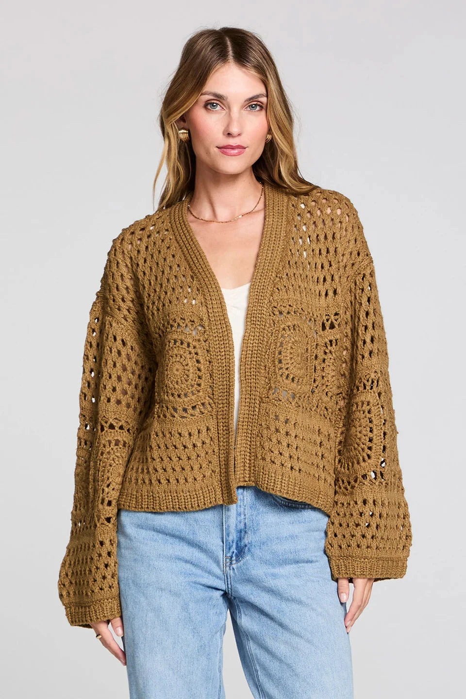 HAVENN SWEATER Cardigan SALTWATER LUXE XS FAWN 