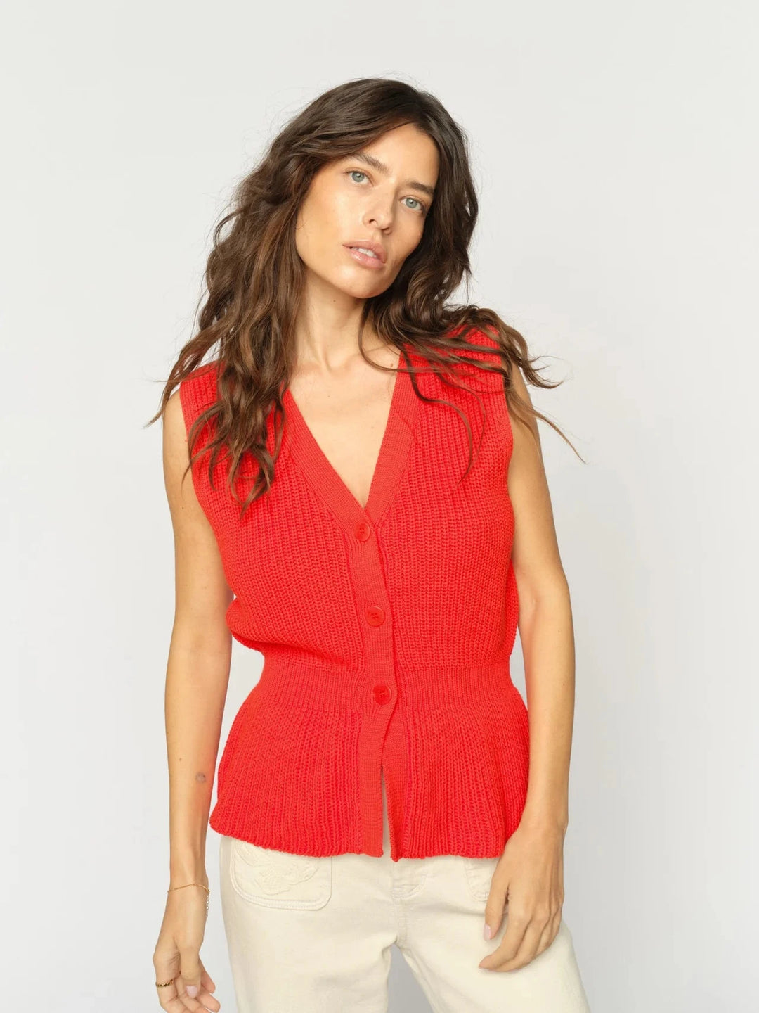 HERBI KNIT VEST TOP MOS MOSH 