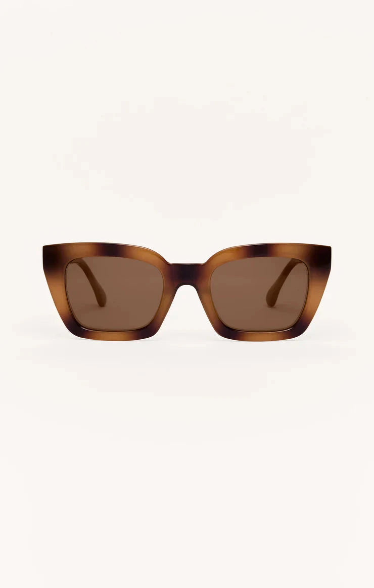 HIDEAWAY SUNGLASSES ACCESSORIES Z SUPPLY BROWN TORT 
