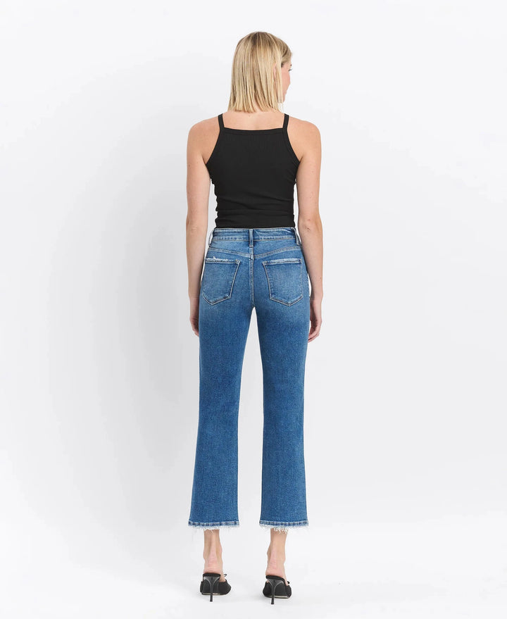 HIGH RISE ANKLE STRAIGHT - VANDROSS DENIM VERVET 