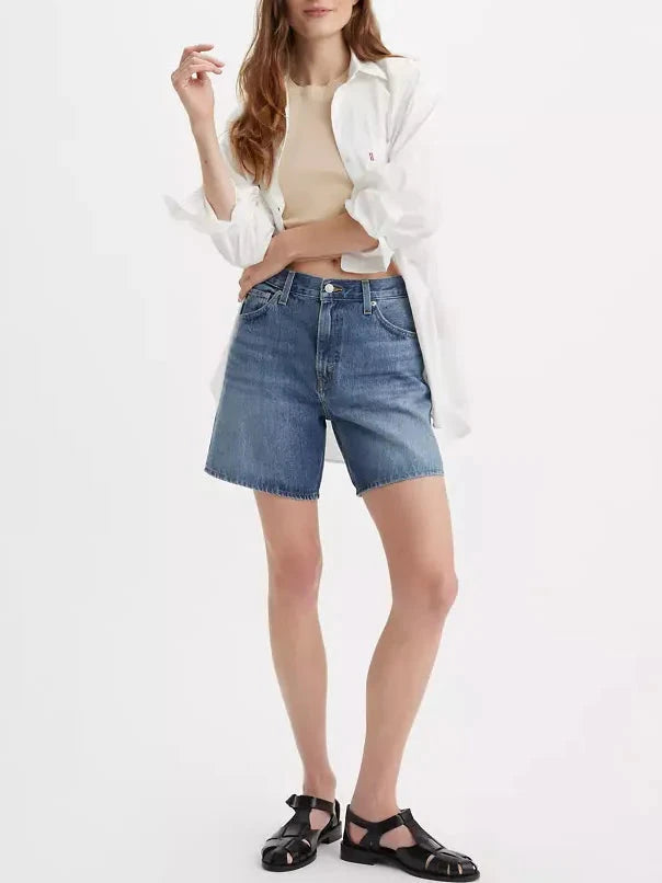 HIGH RISE BAGGY SHORT - WORN MEMORY SHORTS LEVI'S 