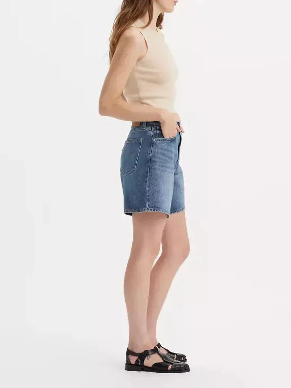 HIGH RISE BAGGY SHORT - WORN MEMORY SHORTS LEVI&