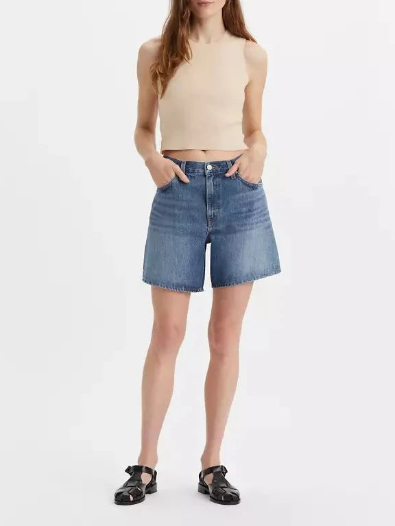 HIGH RISE BAGGY SHORT - WORN MEMORY SHORTS LEVI&