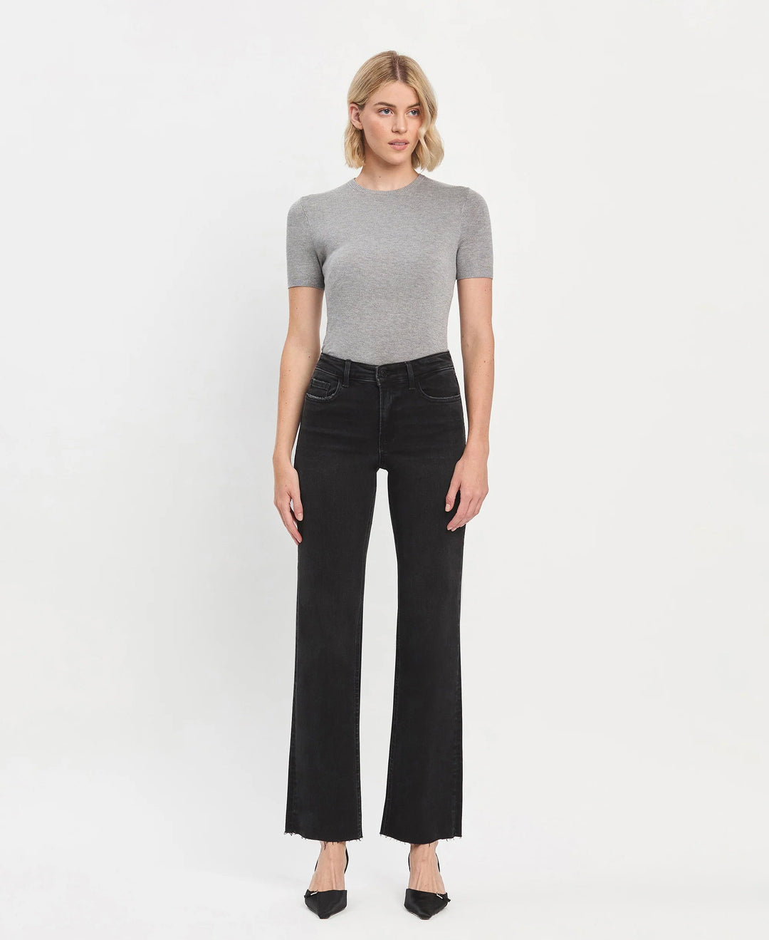 HIGH RISE SLIM WIDE - SMOOTH DENIM FLYING MONKEY 
