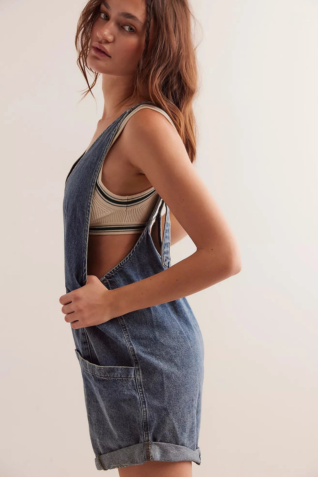 HIGH ROLLER SHORTALL ROMPER Free People 