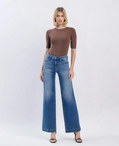 HIGHRISE TROUSER WIDE LEG - LOTTERY DENIM FLYING MONKEY 