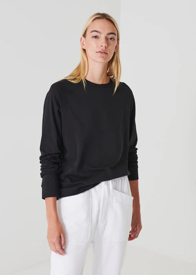 ICONIC RAGLAN SWEATSHIRT TOP PATRICK ASSARAF XS BLACK 