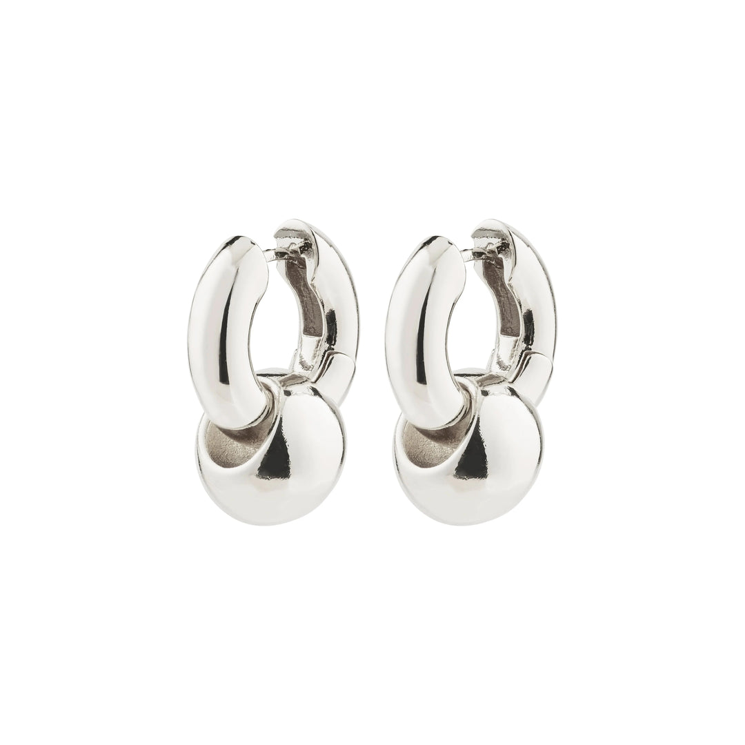 INTENT BALL EARRINGS Jewelry PILGRIM SILVER PLATED 