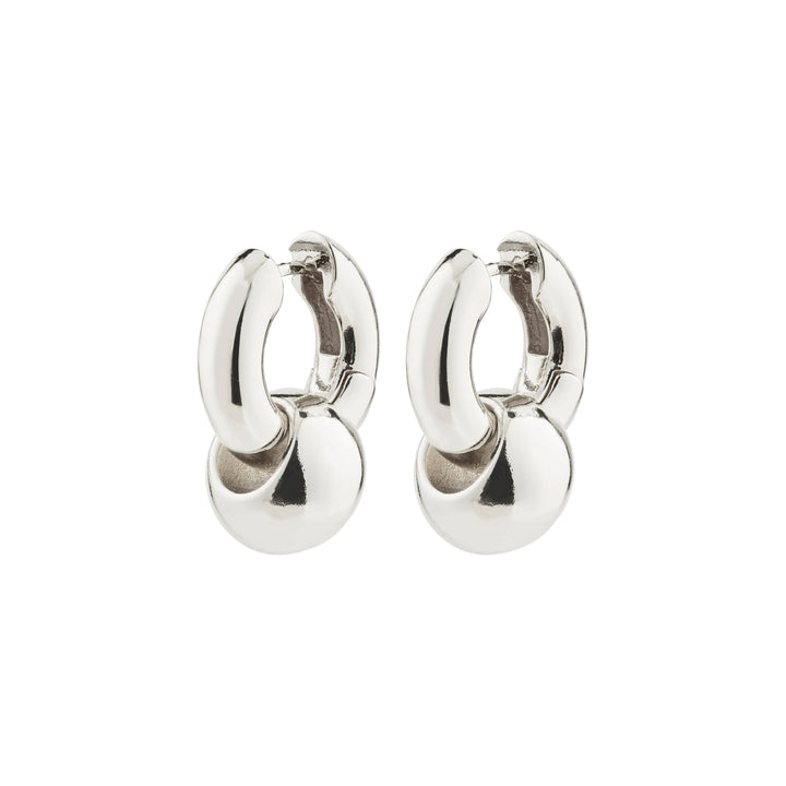 INTENT BALL EARRINGS Jewelry PILGRIM SILVER PLATED 