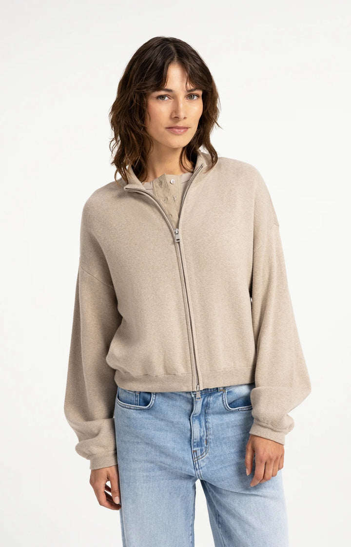 JACQUARD KNITTED CARDIGAN