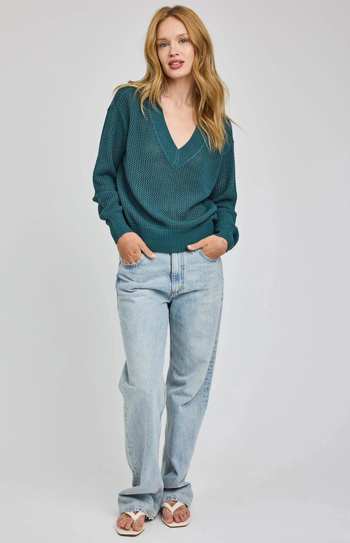 JENSEN PULLOVER SWEATER GENTLE FAWN XS LAGOON 