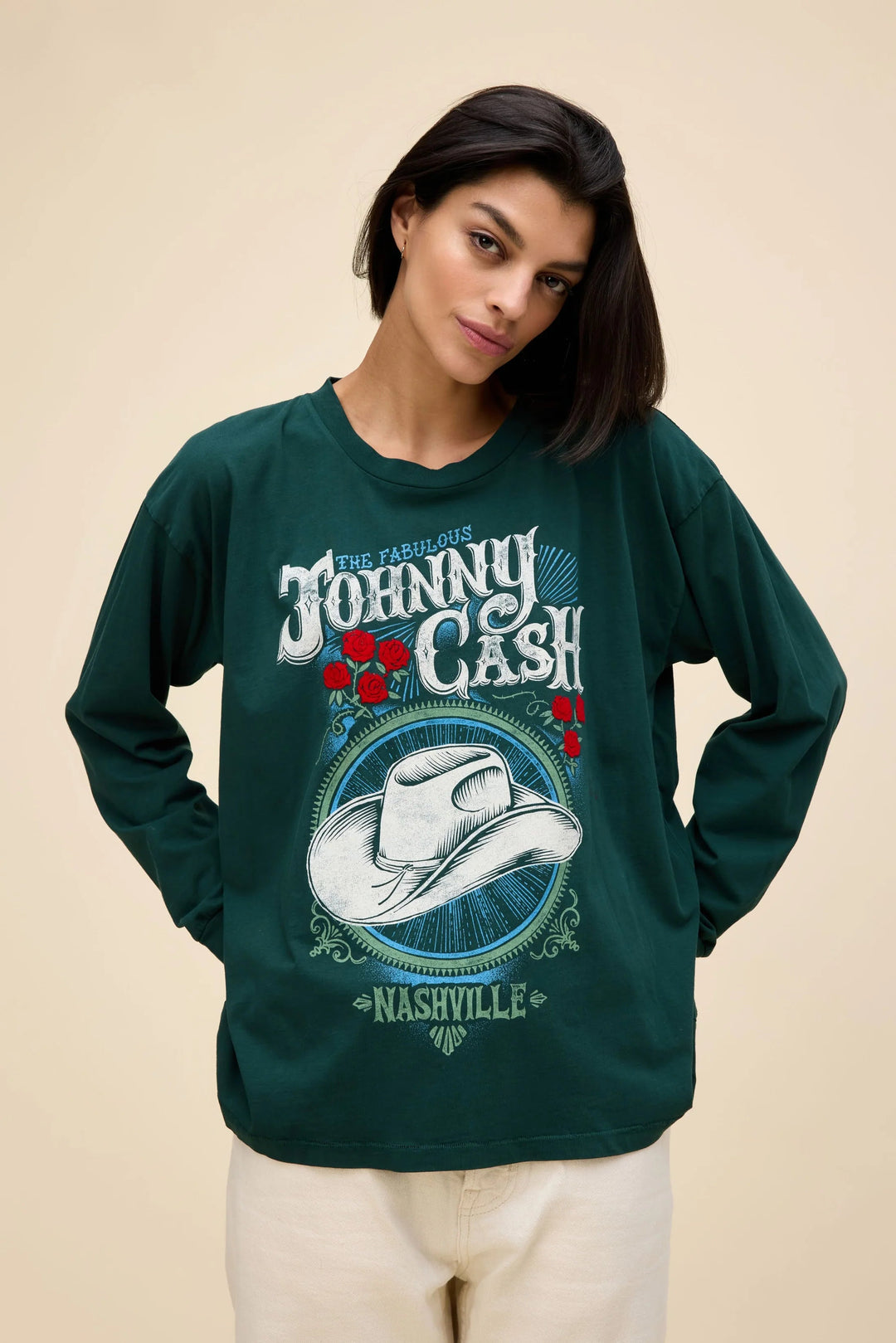 JOHNNY CASH FABULOUS MERCH LONG SLEEVE TOP DAYDREAMER 