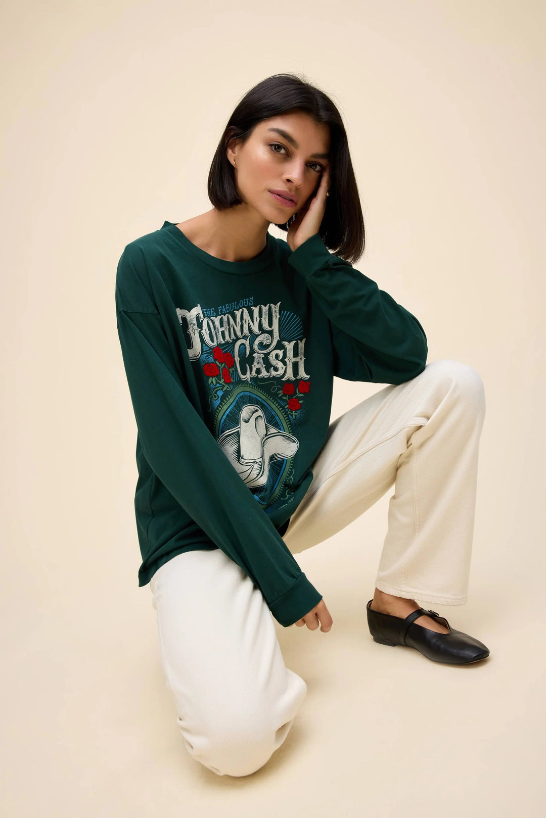 JOHNNY CASH FABULOUS MERCH LONG SLEEVE TOP DAYDREAMER 